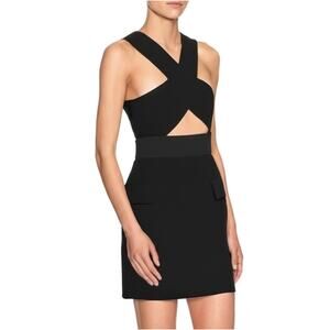 A.L.C. Short Halterneck cutout black dress size 2 XS